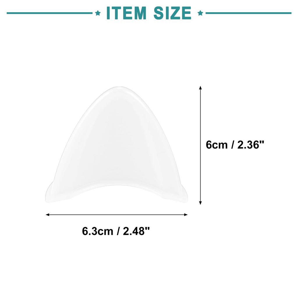 ACROPIX White TPU Cat Ear Style Attachment Motorcycle Bicycle Scooter Helmet Decoration Universal Helmet Sticker - Set of 2