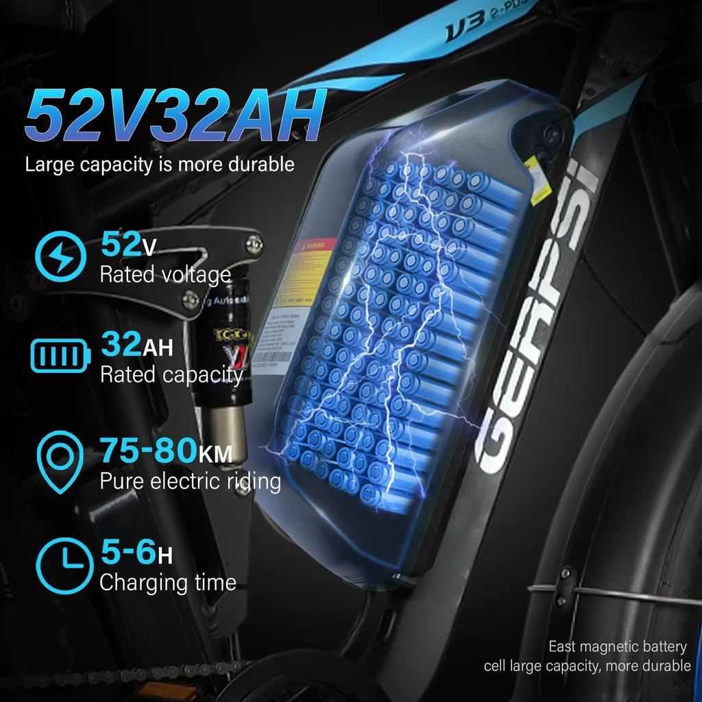 Новая модель DP2603-3000W двухмоторный 48V25AH26*4.0 фэт-шины двухподвесный взрослый внедорожный вседорожный электрический велосипед