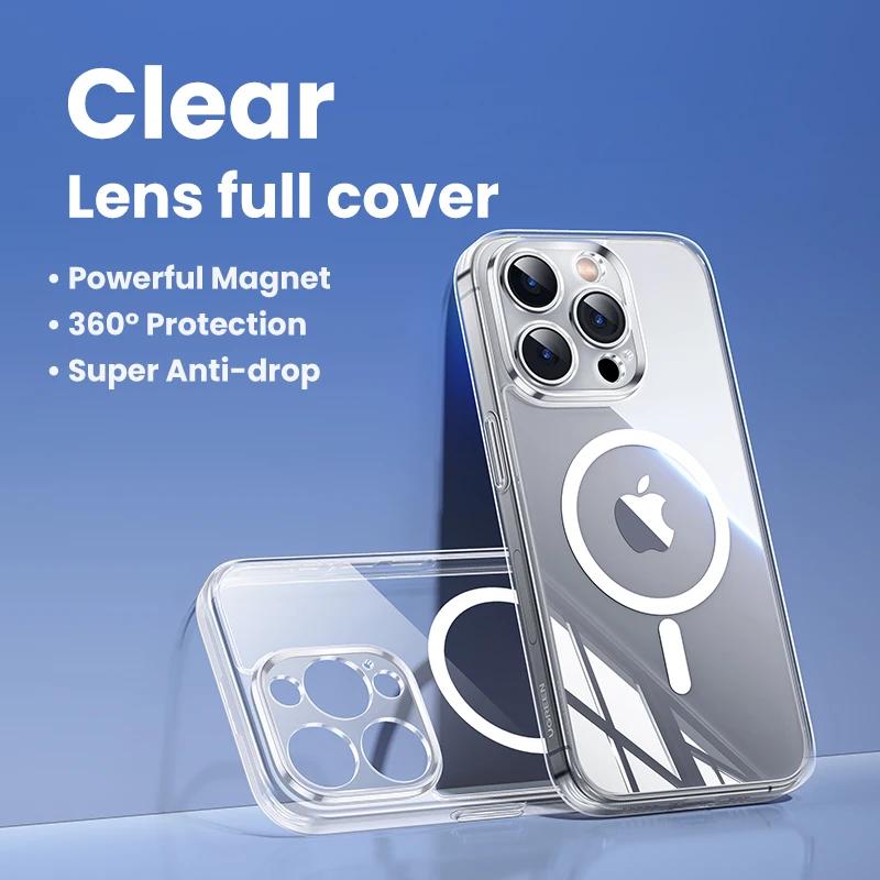 Прозрачный магнитный чехол для телефона IPhone 15, 14, 13, 12, 11 Pro Max 12 Mini 13 Mini Magsafe, силиконовый чехол для телефона с беспроводной зарядкой