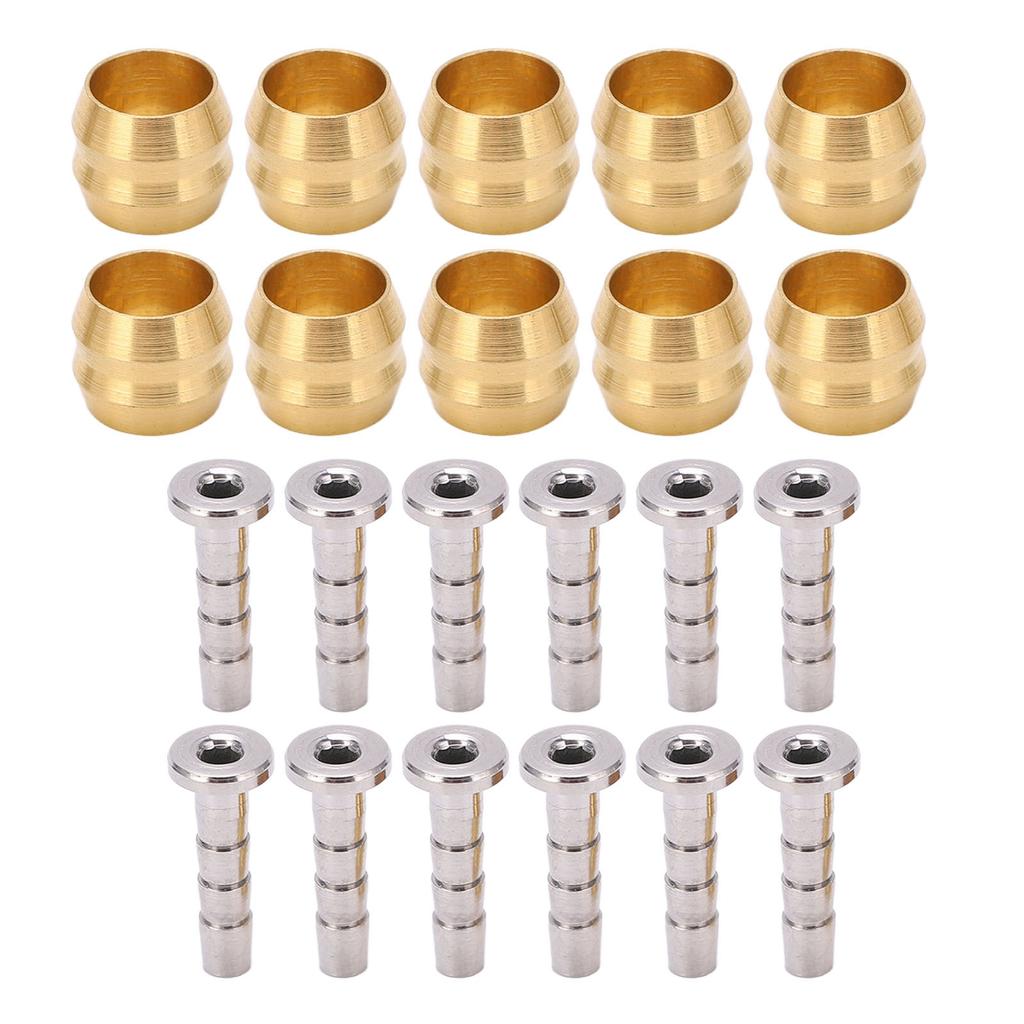 Набор из 10 пар велосипедных масляных игл с оливами, устойчивый к коррозии, масляная игла для велосипедной трубки