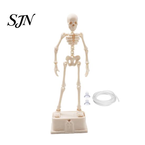 Halloween Aquarium Decorations Dancing Skeleton Bubbler, Air Bubbler with 1m Moving Hose, Fish Tank for Decoration Unique