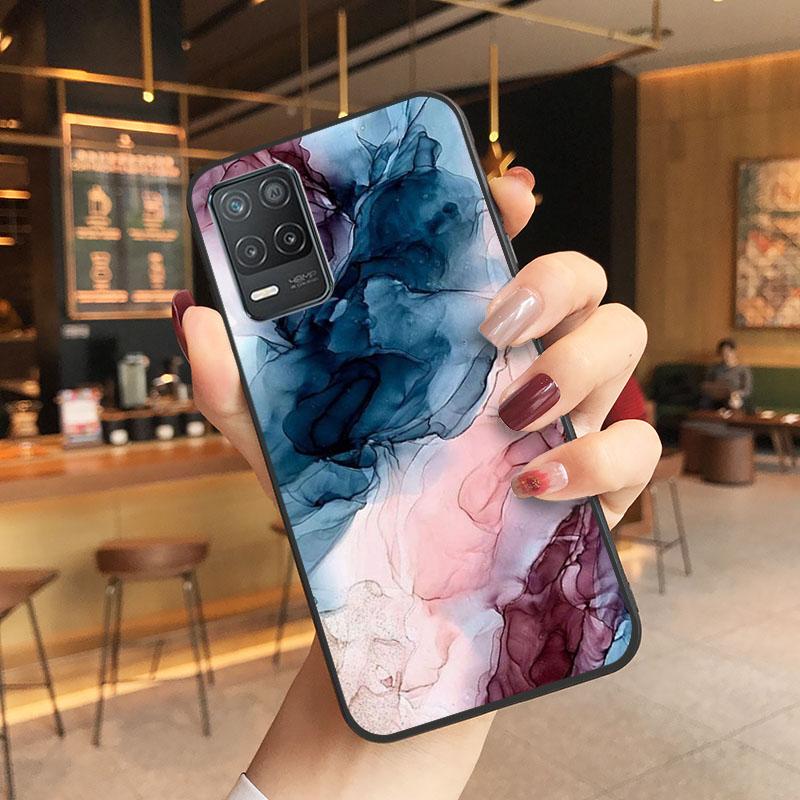 Чехол для телефона с синим мрамором для OPPO Realme 8 7 6 5 C3 C21 C20 C21Y C11 X50 X3 SuperZoom F19 A94 A74 A91 A53S A54 A15 A11