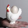 Chicken Shape Ceramic Egg Cup Cartoon 3D Chick Egg Cup Cute Boiled Egg Stand  Tabletop Display
