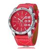 WOMAGE Watch Women Large Face Watches Women Sports Watches Red Wide Strap Analog Quartz Wristwatches Ladies Reloj Mujer