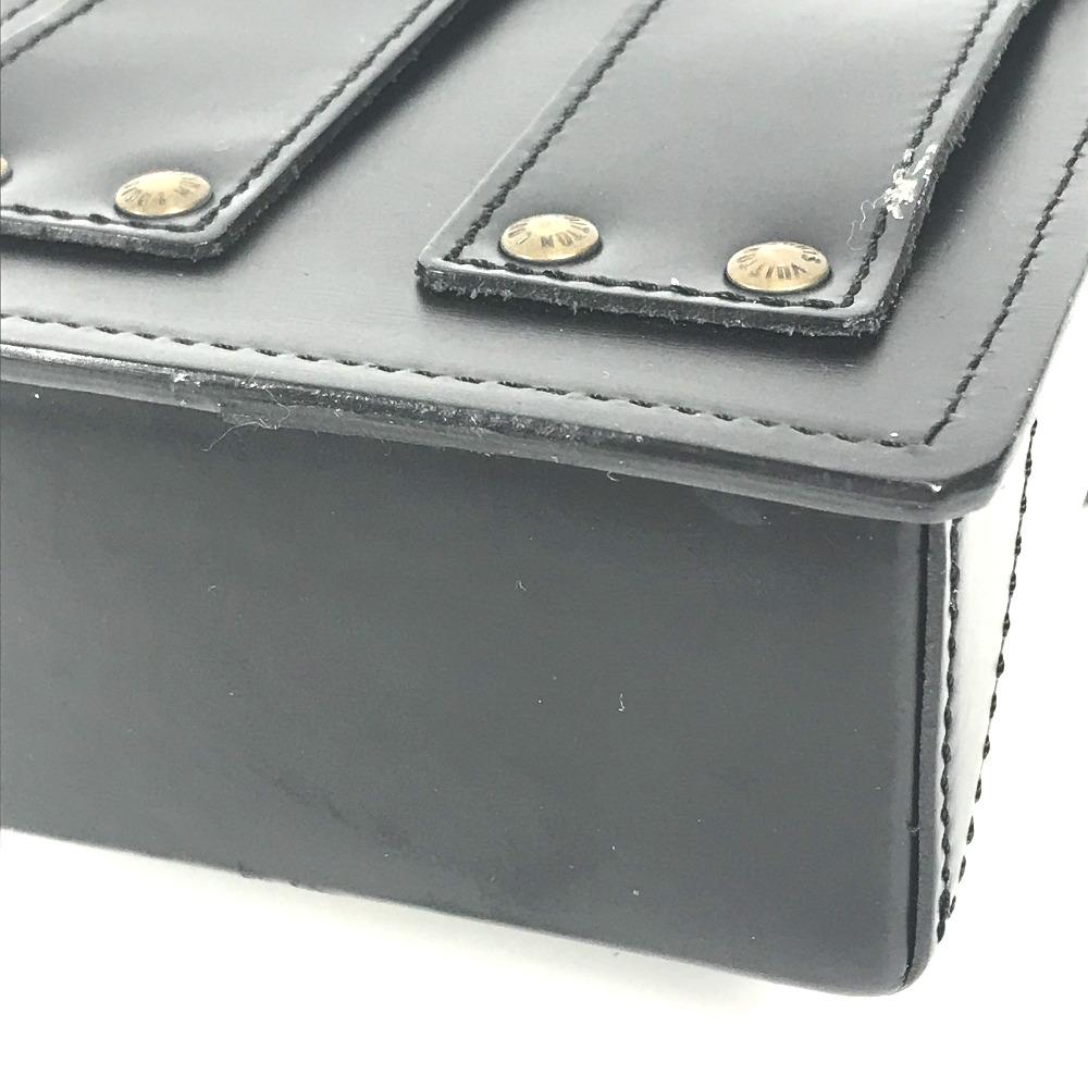 Louis Vuitton M92222 Liege line Pister Waist Pouch Belt Bag Pouch Leather Black