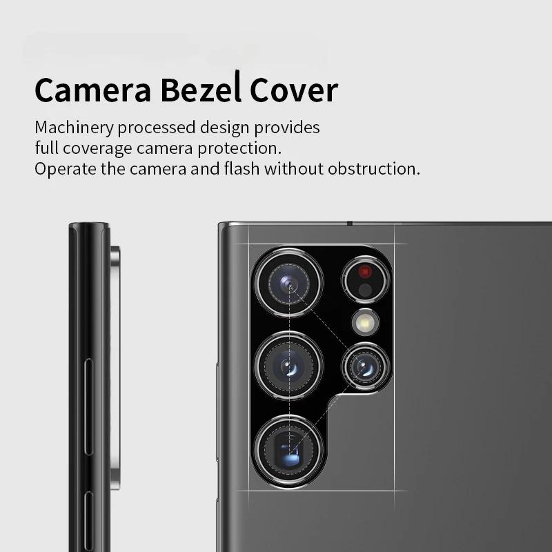 Aluminum Metal Rear Camera Lens Protector For Samsung Galaxy S23 Ultra S23Plus S23+ Lens Cover Screen Protector Lens Ring Film