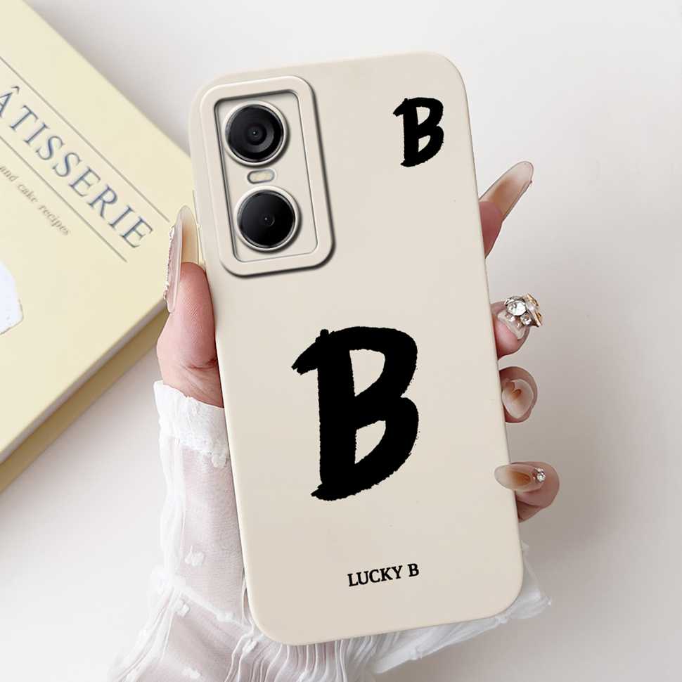 Luckly Letters Cover For Tecno Pop 6 Pro Case 2022 Silicone Soft TPU Phone Case For Tecno Pop6 Pop 6 Pro Bumper 6.6"