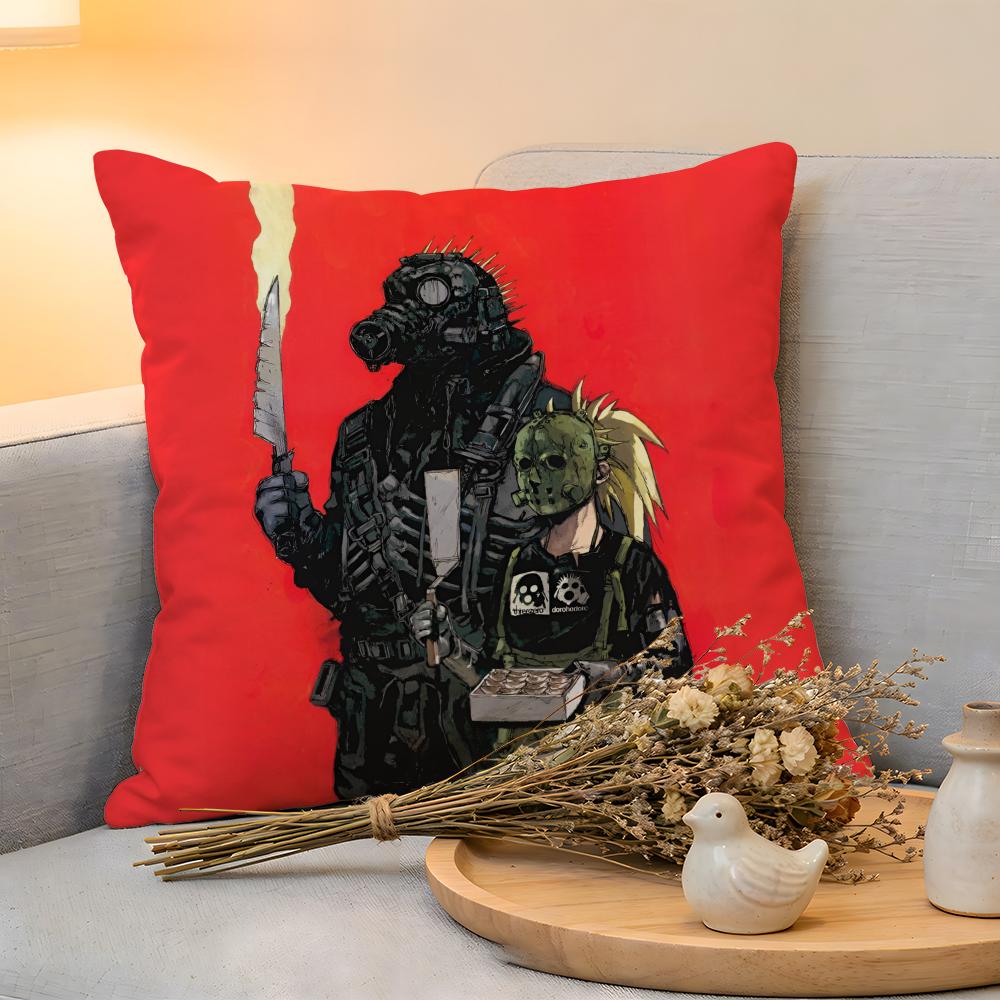 Cushion Cover Linen SkinFriendly Soft Decorative Case For Sofa Home Decor Classic Cool Anime DDorohedoro Pillow cover