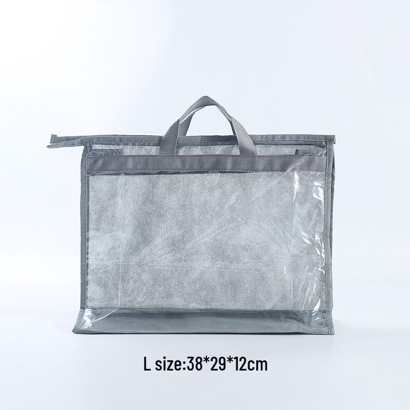 PVC Transparent Dust Cover for Hanging Handbag Storage - Waterproof Leather Bag Protector
