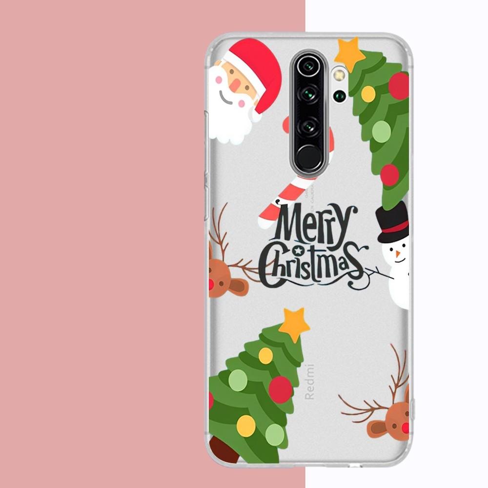 Рождественский коврик для мыши для Samsung S 20 21 22 23 для Redmi Note7 8 9 10 для Huawei P20 30 40 Прозрачный чехол