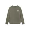 Letter Round Neck Loose Sweatshirt Men Sweatshirt Military-Green F11M339210FKK