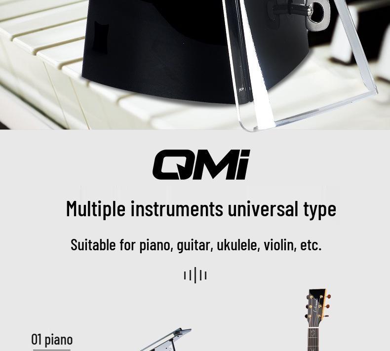 Qmi Universal Mechanical Metronome for Guitar, Violin, Guzheng, & Piano - Beat Counter & Rhythm Machine