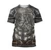 Tshirts Knight Medieval Armor 3D Print T Shirt Kids Round Neck Summer Fashion T-shirt Boy Girl Unisex Hip Hop Loose clothing