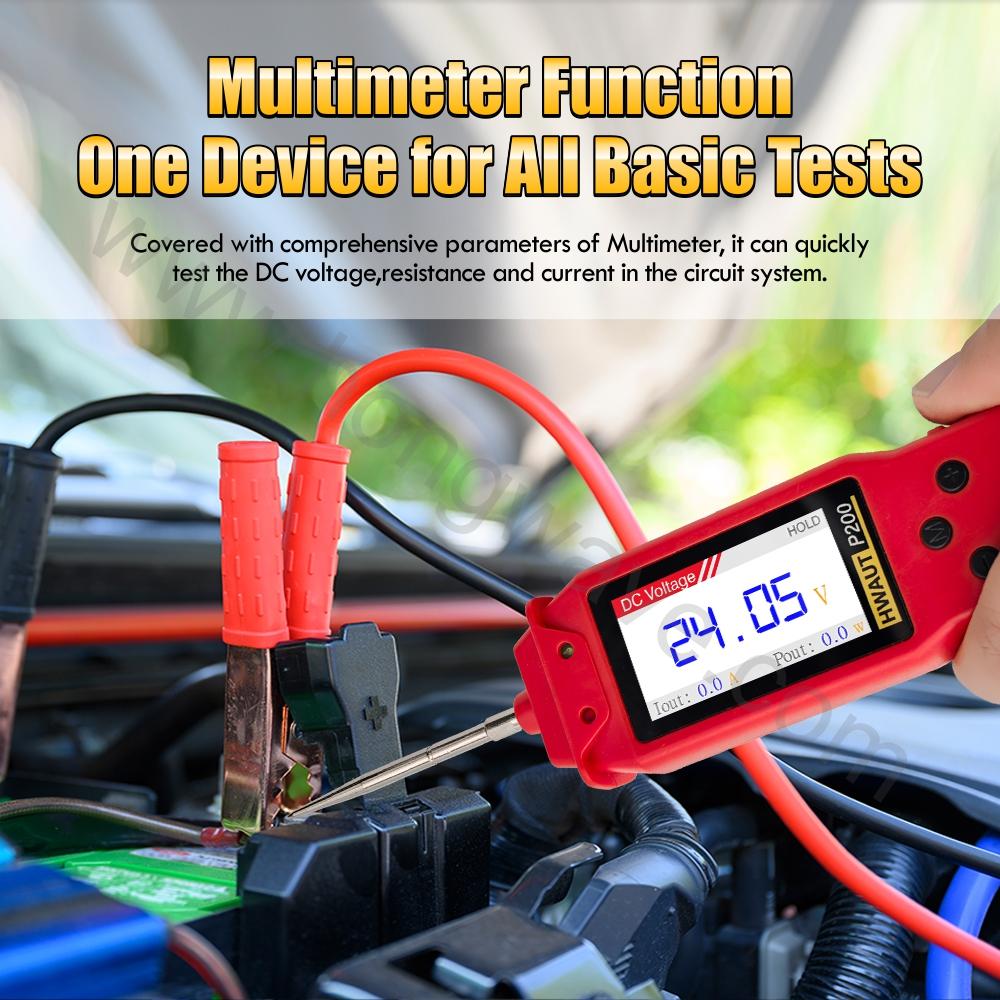 Hwaut P200 5M Car System Tester Automotive Circuit Diagnostic Tool P100 Pro Circuit Probe Kit Digital Oscilloscope Instrument