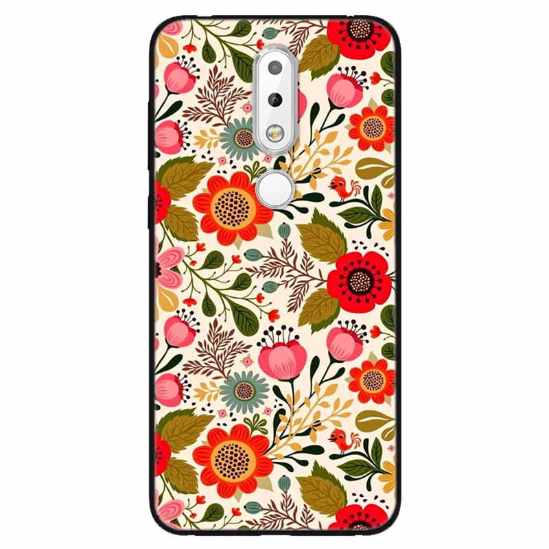 Для Nokia 6.1 Plus Чехол Мягкий Силикон Мультфильм Модный ТПУ Чехлы для Телефона для Nokia X6 Обложка 6.1Plus Милый для NokiaX6 Лев Волк