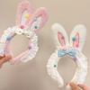 Нескользящая повязка на голову Клубничные кроличьи ушки Пучок для волос Милые аксессуары для волос Универсальная