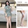 Sex uniform classical stand-up collar cheongsam hot perspective sex underwear split fork free cheongsam temptation