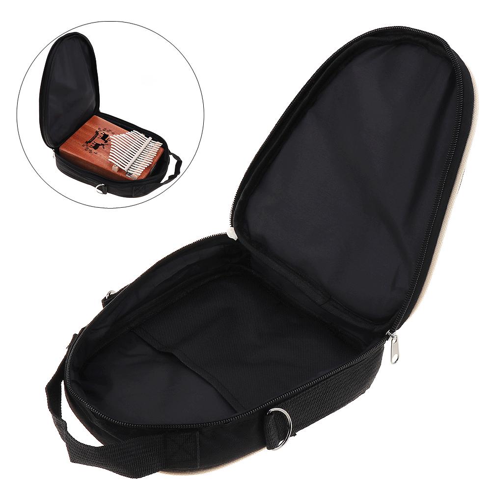 17 / 15 / 10 Key Portable Kalimba Storage Bag Thumb Piano Mbira Soft Case Oxford Cloth Shoulder Bag
