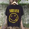 Винтажная футболка Nirvana с изображением смайлика (Европа)