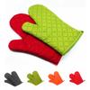 2 Pcs Kitchen Oven Mitts With Non-Slip Silicone Printed Cotton Glove 1 Pair of Heat Resistant Cooking Baking Grilling Tools
