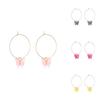 Modern Alloy Butterfly Earrings European American Style Trendy Jewelry