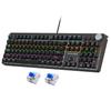 Механическая клавиатура с RGB-подсветкой и игровой набор мыши для офиса и игр