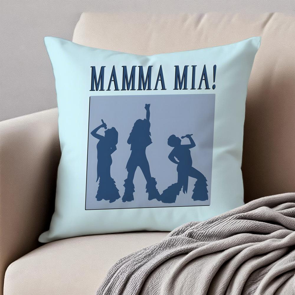 MMamma MMia Cushion Cover Pillowcase Antidustmite Invisible Zipper Short Plush Sofa Cushion