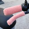 Motorcycle Grip Covers Plush Winter Warm Universal Electric Tricycle Plush Winter Handlebar Covers Sleeves Motorcycle Accessorie