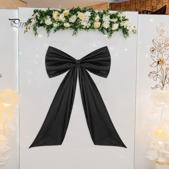 Большой атласный бант, украшение для дня рождения, декор для комнаты, гигантский настенный бант для детского душа, девичника, выпускного, свадьбы, девичника