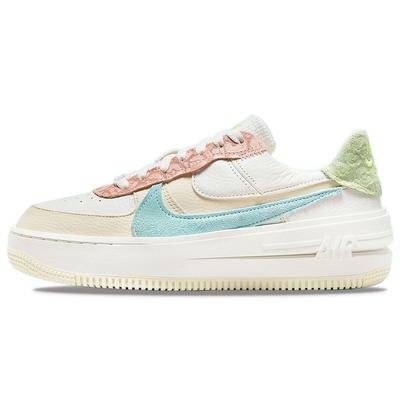 Air Force 1 PLT.AF.ORM Пастельные леопардовые женские кроссовки White Sail Honeydew DX2671-100