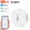 Zigbee Tuya Умный датчик температуры и влажности Питание от батареи Безопасность с приложением Tuya Smart Life Работает с Alexa Google Home