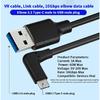 USB3.2 Gen 2 Cable 10Gbps USB A to USB C 3A Fast Charging Elbow 1m 2m 3m for Oculus Quest 1/2 VR Link Type C Cable Camera Line