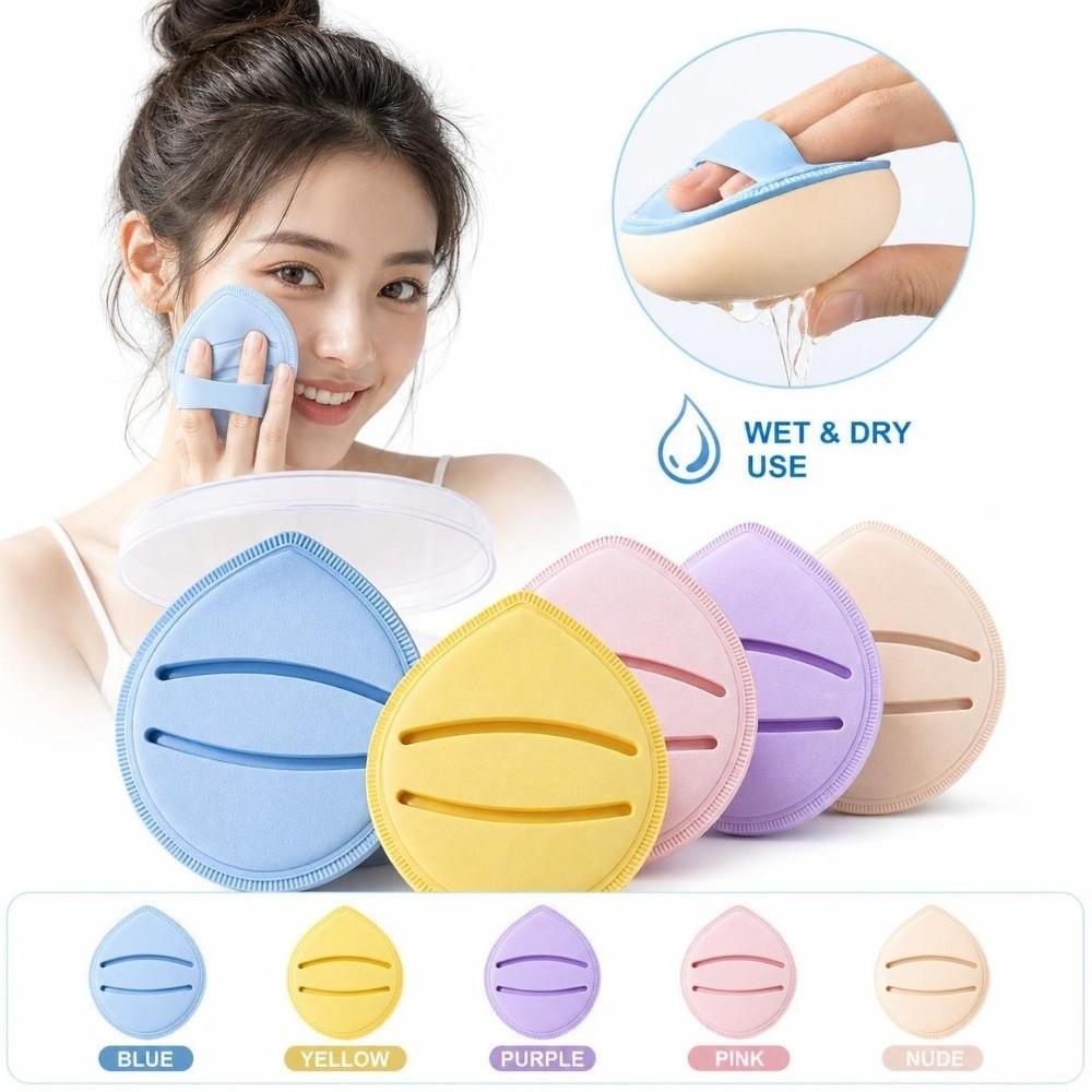 Wet Dry Dual Use Powder Puff Extra Large Cosmetic Puffs For Concealer Application