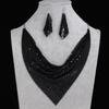Sequined Scarf Indian Jewelry Set Exaggerated Metal Slice Bib Choker  Jewelry Gifts