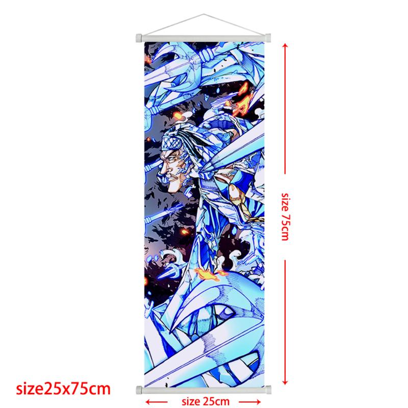 Anime One Piece Scroll Canvas Painting Zoro Sanji Luffy Home Decor Wall Hanging Ace Nami Hancock Poster Wall Art Room Decor