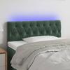 VidaXL LED Headboard Bedroom Furniture Single Bed Accessory Headboard Bed Frame Interior Dark Green 3121987