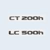 Глянцевый черный 3D ABS буквы номер CT200h LC500 LC500h ГИБРИДНАЯ эмблема для Lexus багажник автомобиля логотип наклейка значок аксессуары