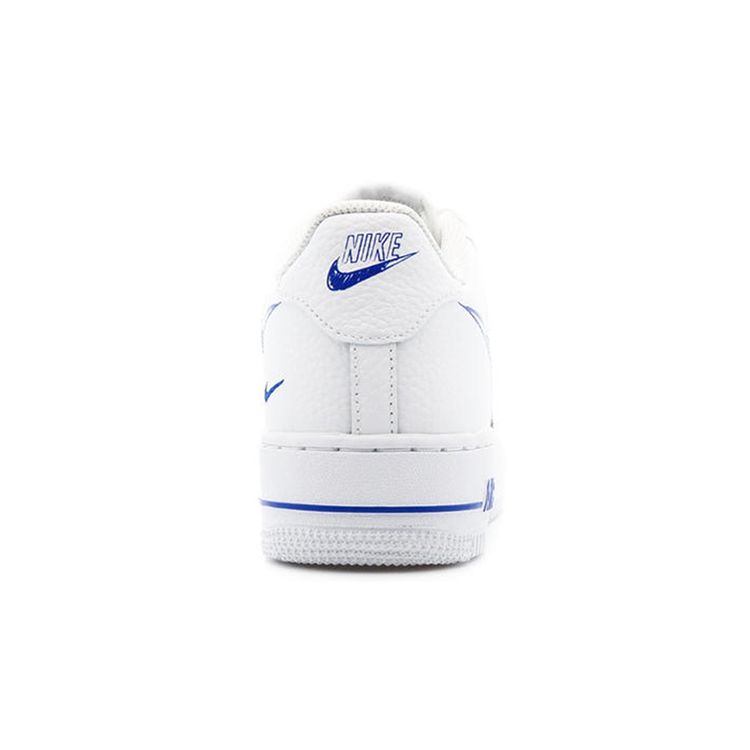 Nike Детские кроссовки Air Force 1 Low GS Doodle Swoosh — белые детские кроссовки Racer Blue DM3177-102