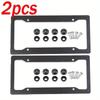1/2PCS License Plate Frame Carbon Pattern Plastic License Plate Frame Bracket US License Plate Frame Standard Screw Kits