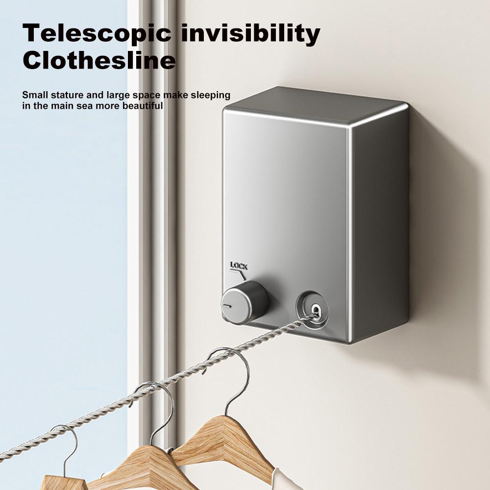 Домашняя выдвижная бельевая веревка, несущая бытовая веревка для одежды, компактная сушилка для одежды для дома