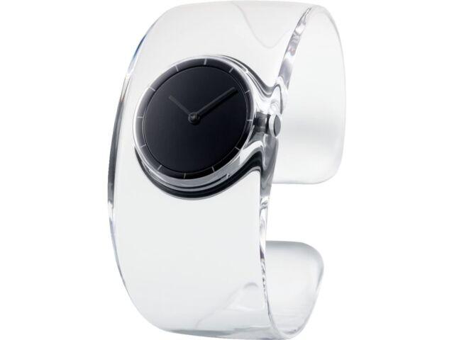 ISSEY MIYAKE NY0W007 Черный прозрачный браслет кварцевые часы O Designe Tokujin Yoshioka