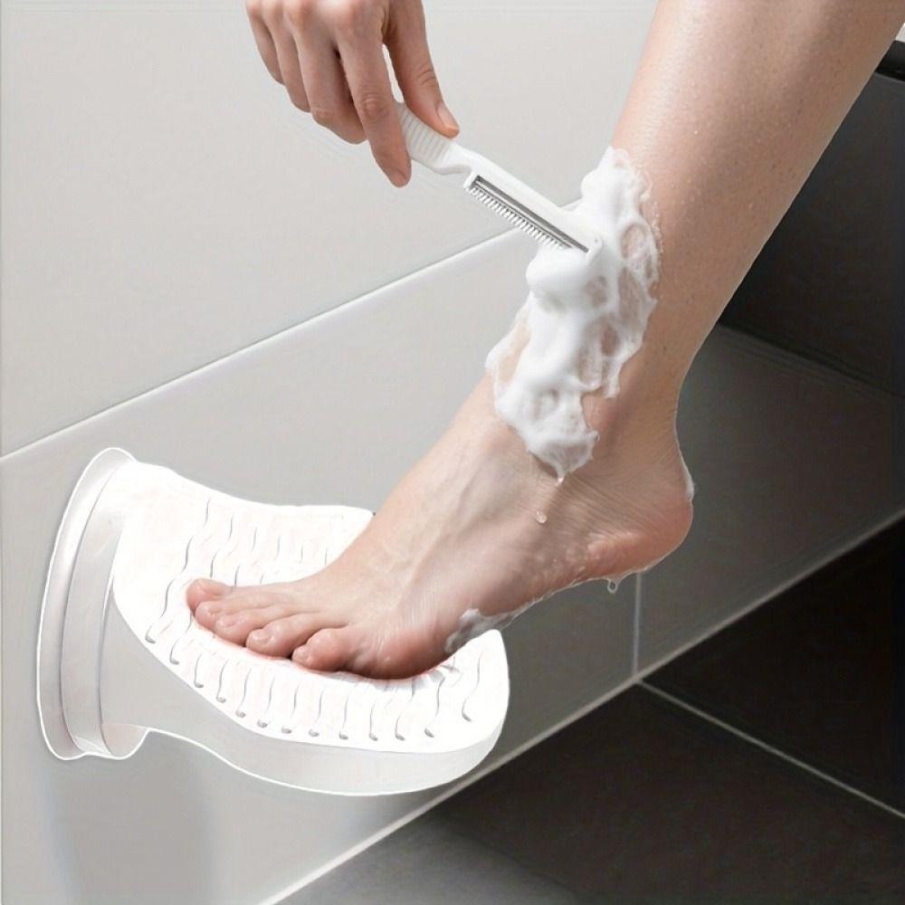 Suction Cup Shaving Leg Step Ergonomic Design Pedicure Foot Pedal Shaving Leg Aid  Posture Support