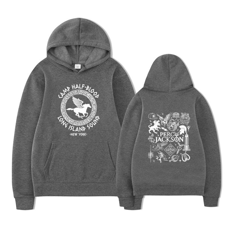 Лагерь Полукровок Лонг-Айленд Саунд Толстовка Перси Джексона Харадзюку мужская повседневная уличная мода