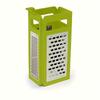 Heavy Duty Steel Folding Grater with 4 Sharp Blades , Space Saving Design, Compact Storage, Manual Rotary Shredder for Cheese, Vegetables, Nuts