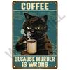 DORA Tin Sign Coffee Tin Sign Posters Wall Decorations Vintage Cafe Retro Club Pub Bar Painting Home Decor Friends Wall Art