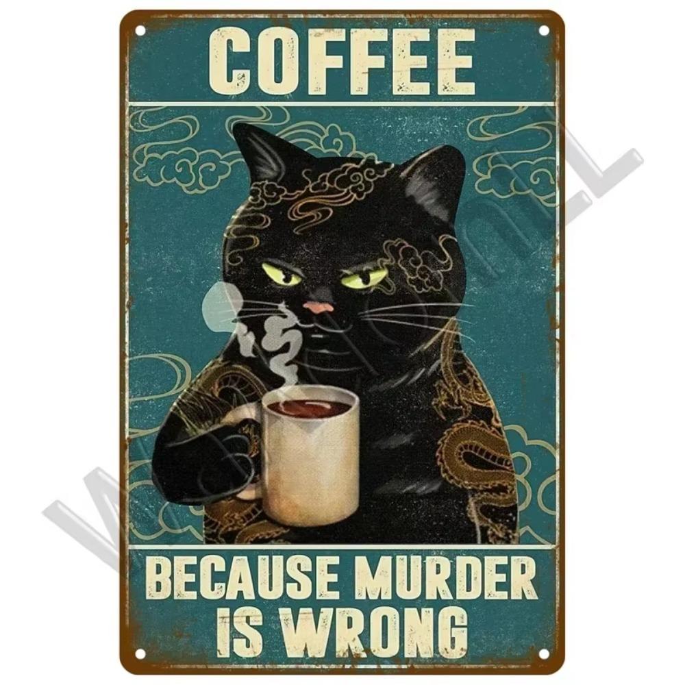 DORA Tin Sign Coffee Tin Sign Posters Wall Decorations Vintage Cafe Retro Club Pub Bar Painting Home Decor Friends Wall Art