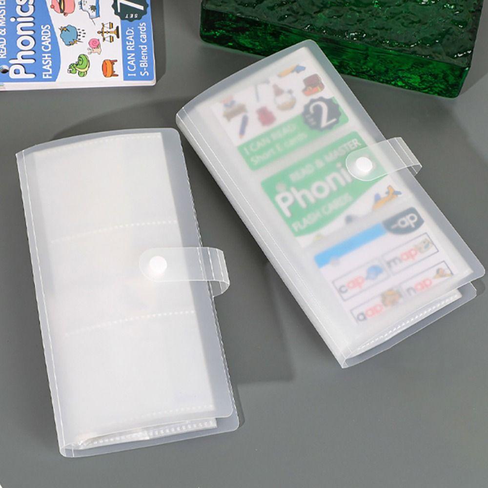 PVC Photocards Holder Transparent Bill Storage Booklet Simple Photo Album