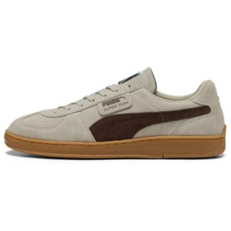 Puma SUPER TEAM Износостойкие Низкие Кеды для Скейтбординга Унисекс Серый Загар Тауп 403171-01