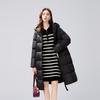 Women's Hooded Mid-Length Duck Down Jacket