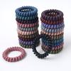 1PC New Frosted Telephone Line Wire Hair Ring Rope Seamless Head Rope Ponytail Hair Ring Elastic Rubber Band Hair Accessories Headwear